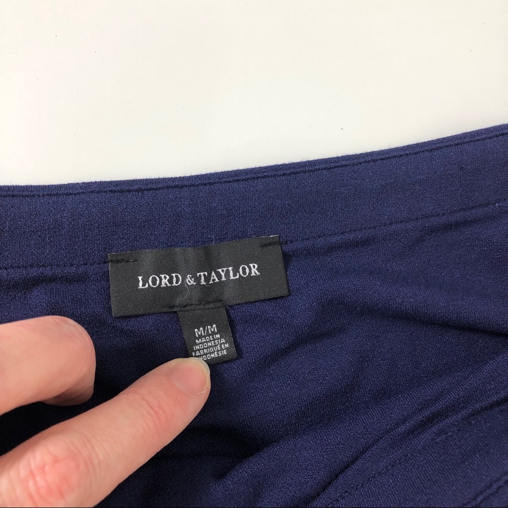 Lord & Taylor NWT Blue Skater Skirt Size Medium - Picture 7 of 7